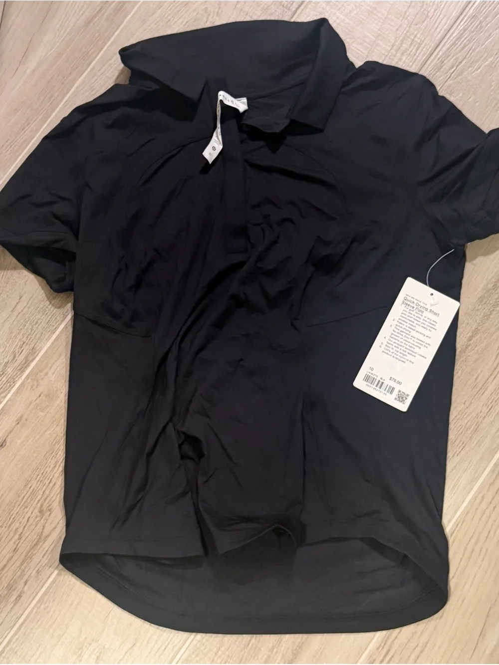 lululemon quick drying Short-Sleeve Polo Shirt